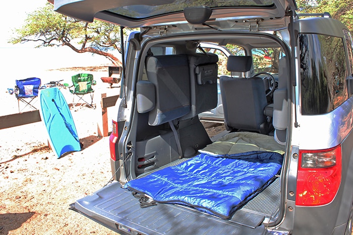 honda element camping package